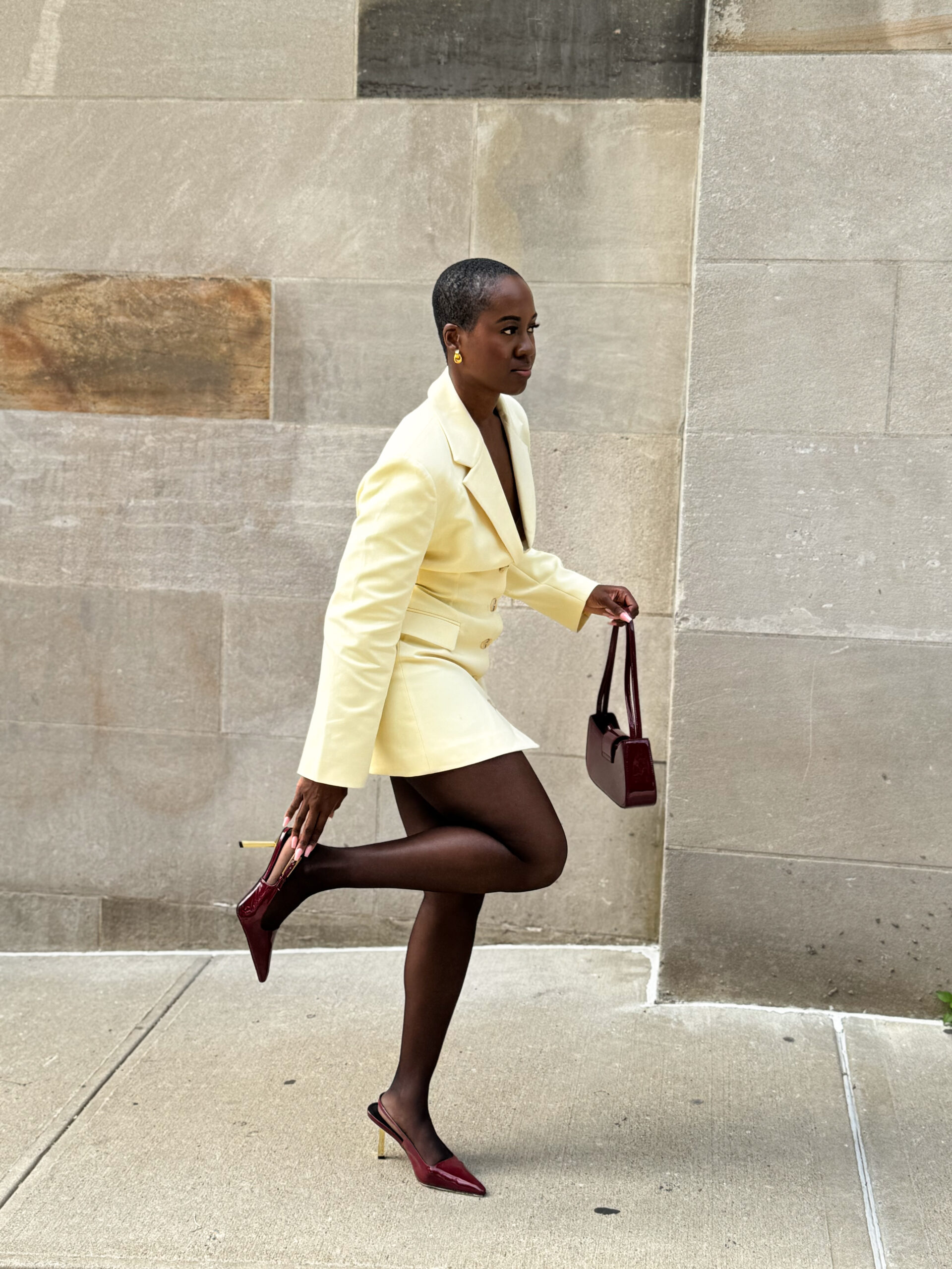 The Cinched Waist Blazer Dress You Need for Fall